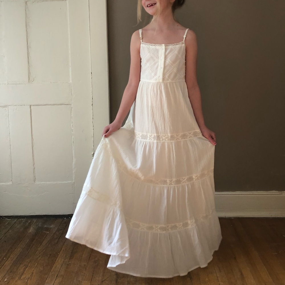 NWT. 3T-4T. Sweet Magnolia Boho Toddler Girl Maxi Dress. - Picture 4 of 10
